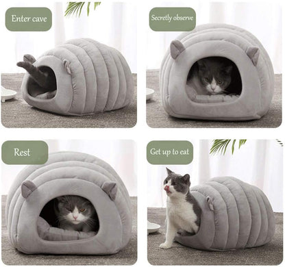 Cat Cave Bed Cozy Indoor Pet Bed Cats | Home & Living
