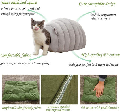Cat Cave Bed Cozy Indoor Pet Bed Cats | Home & Living