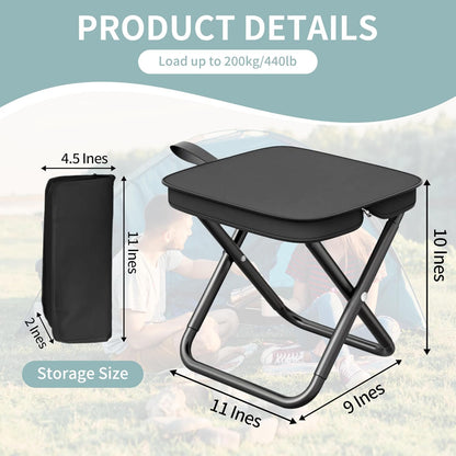 Portable Folding Camping Stool 2 Pack | Home and living