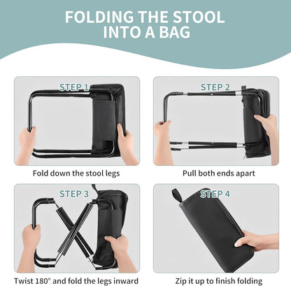 Portable Folding Camping Stool 2 Pack | Home and living
