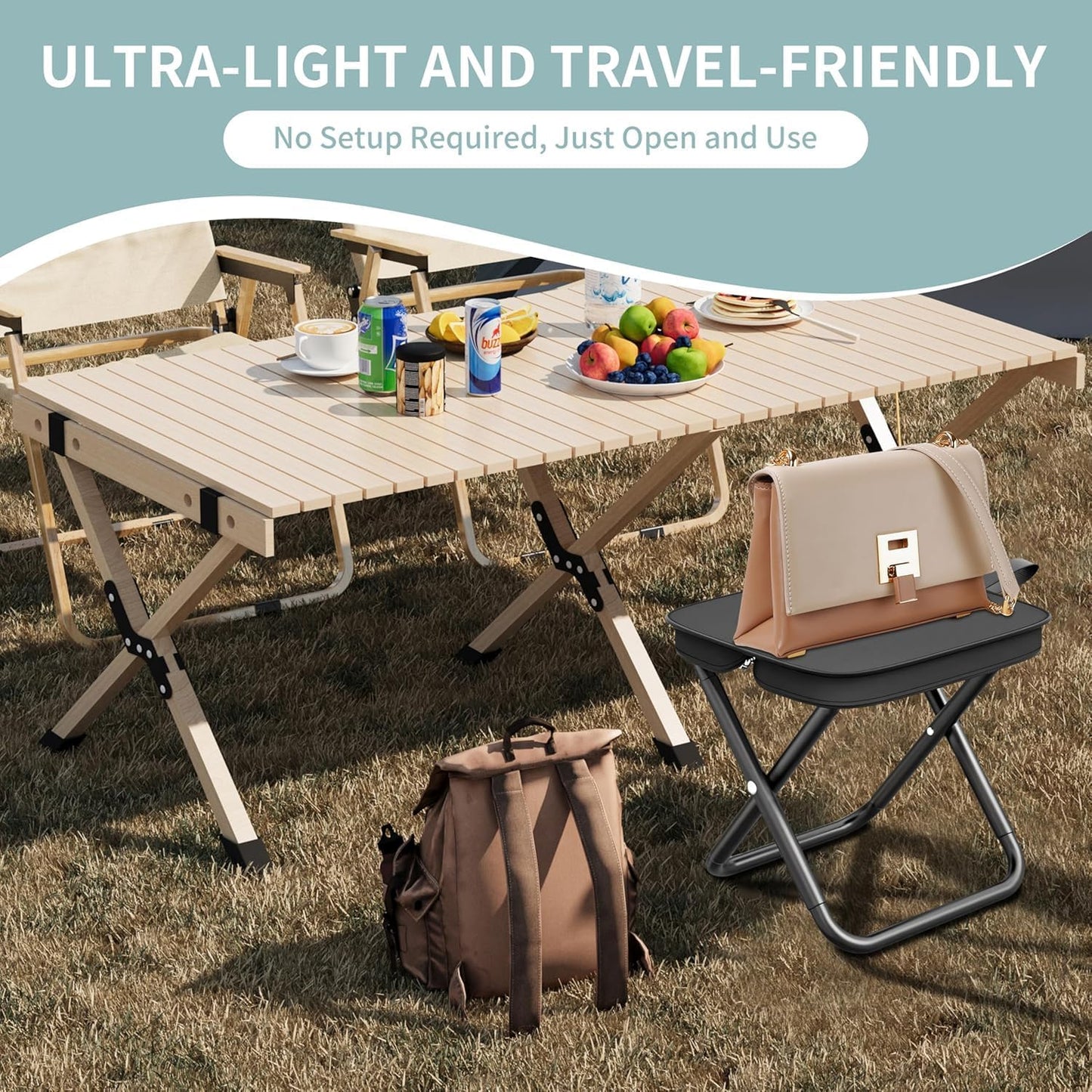 Portable Folding Camping Stool 2 Pack | Home and living