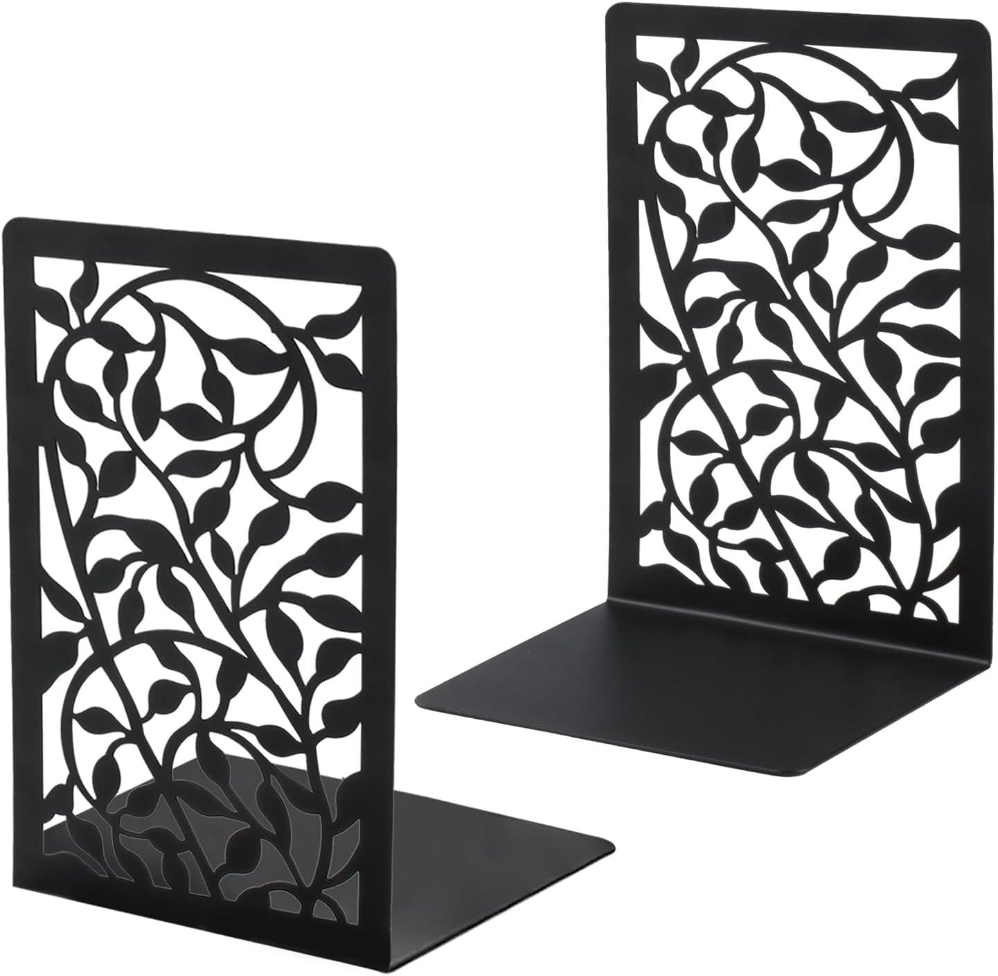 Metal Bookends Black Decorative