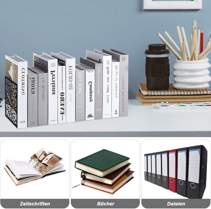Metal Bookends Black Decorative