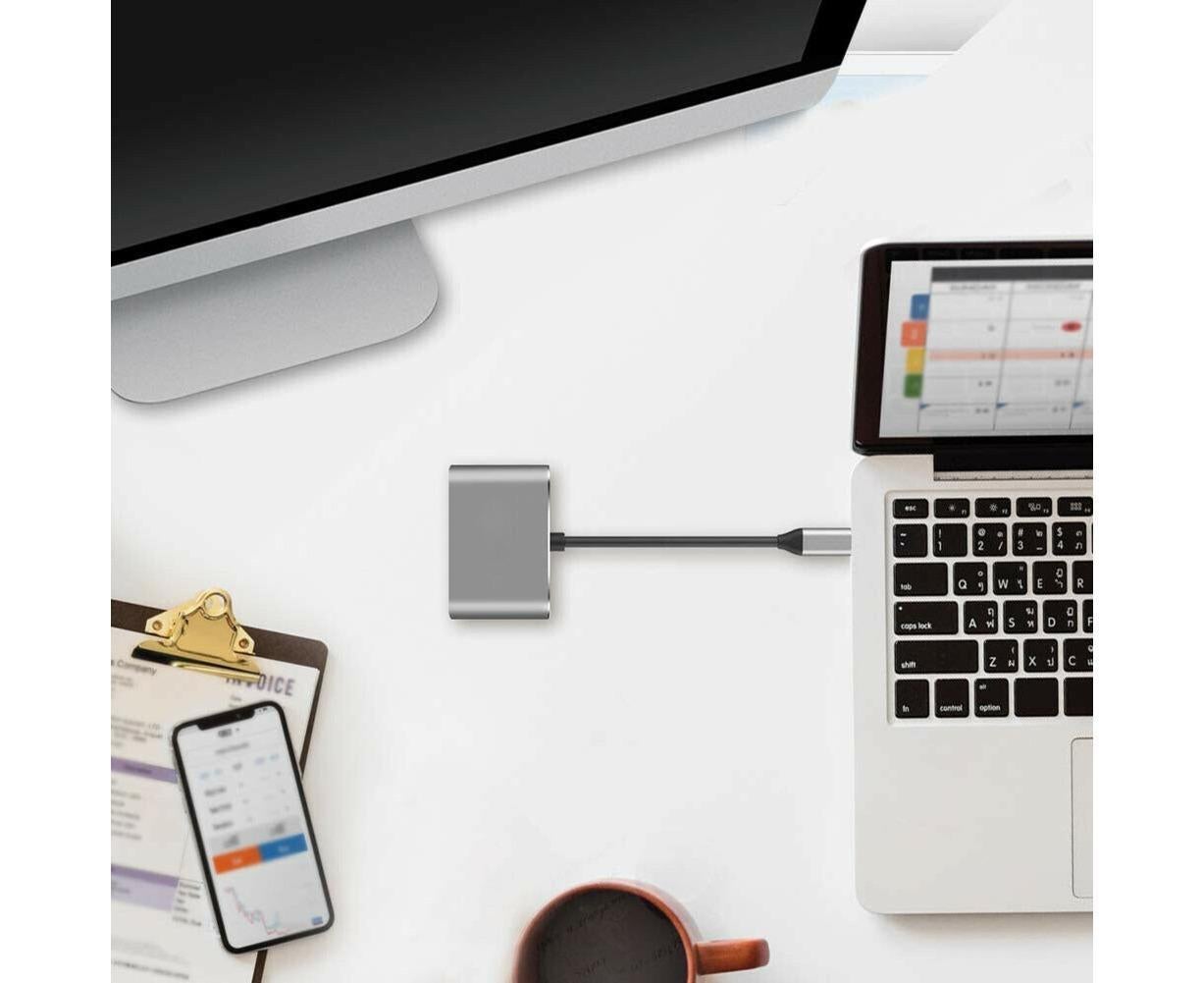 USB-C Hub Adapter HDMI VGA MacBook Pro | Home & Living - 6