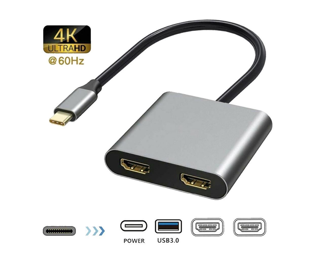 USB-C to Dual HDMI 4K Display Adapter MacBook | Home & Living