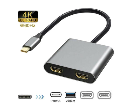 USB-C to Dual HDMI 4K Display Adapter MacBook | Home & Living