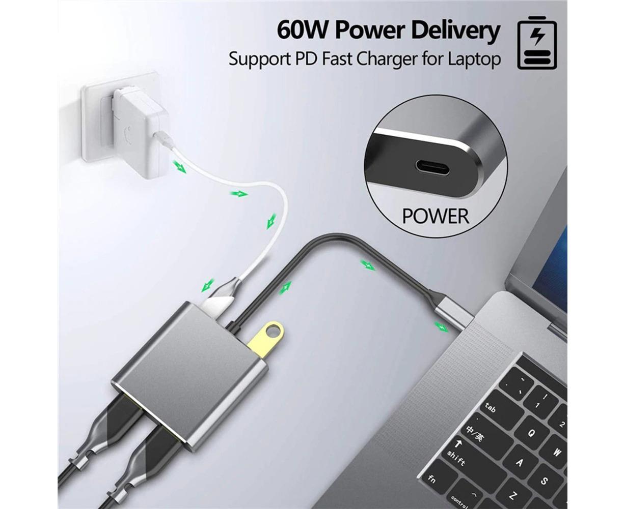 USB-C to Dual HDMI 4K Display Adapter MacBook | Home & Living