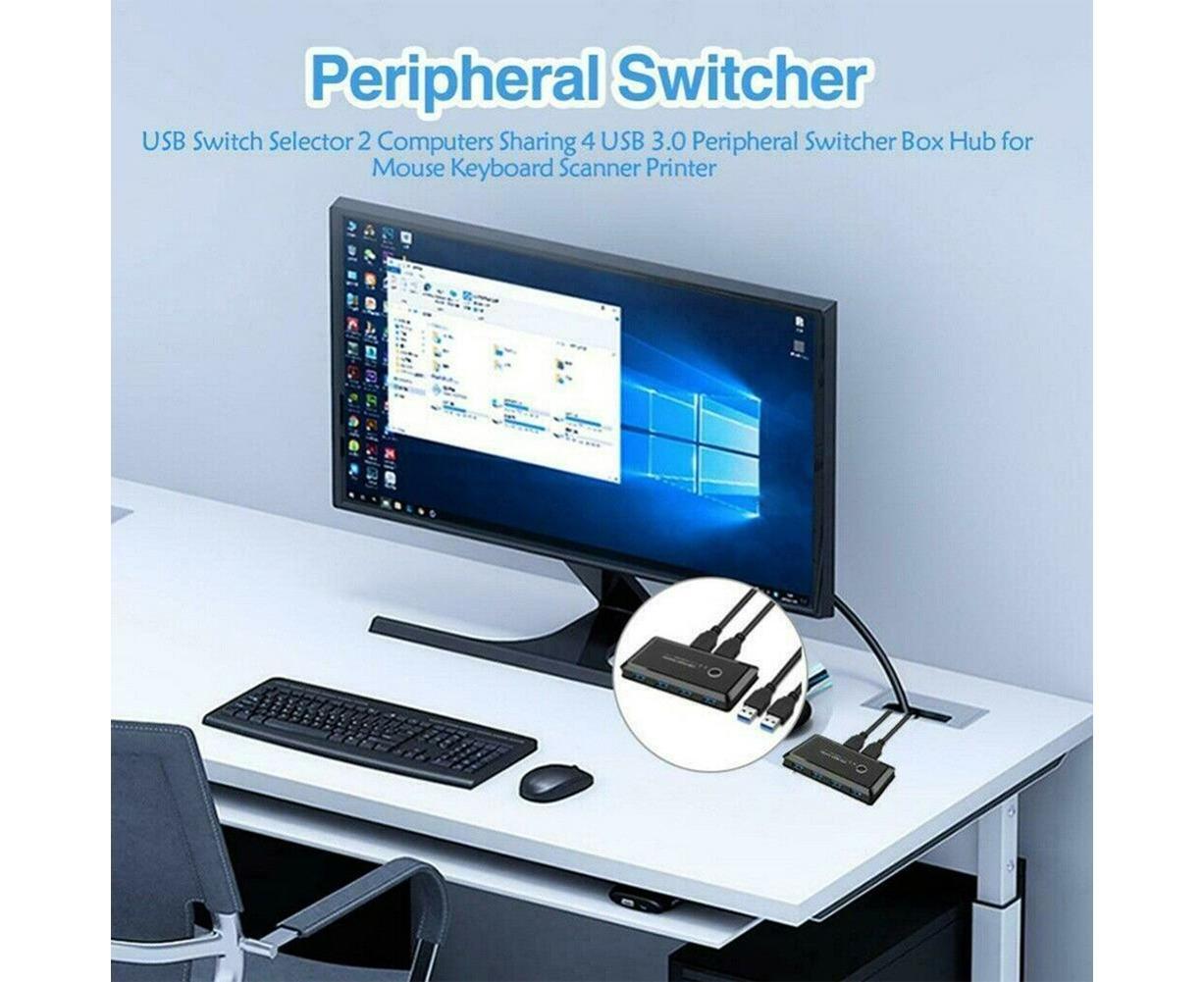 USB 2.0 Hub Switcher 4 Port 2 Computer Sharing | Home & Living