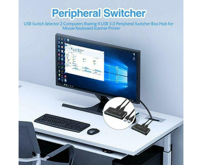 USB 2.0 Hub Switcher 4 Port 2 Computer Sharing | Home & Living