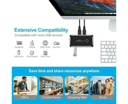 USB 2.0 Hub Switcher 4 Port 2 Computer Sharing | Home & Living