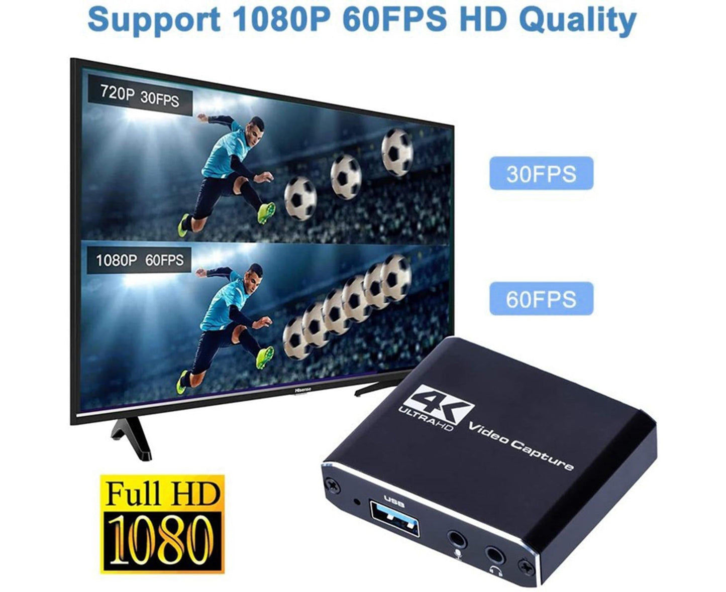 4K HDMI Video Capture Card USB Live Streaming | Home & Living