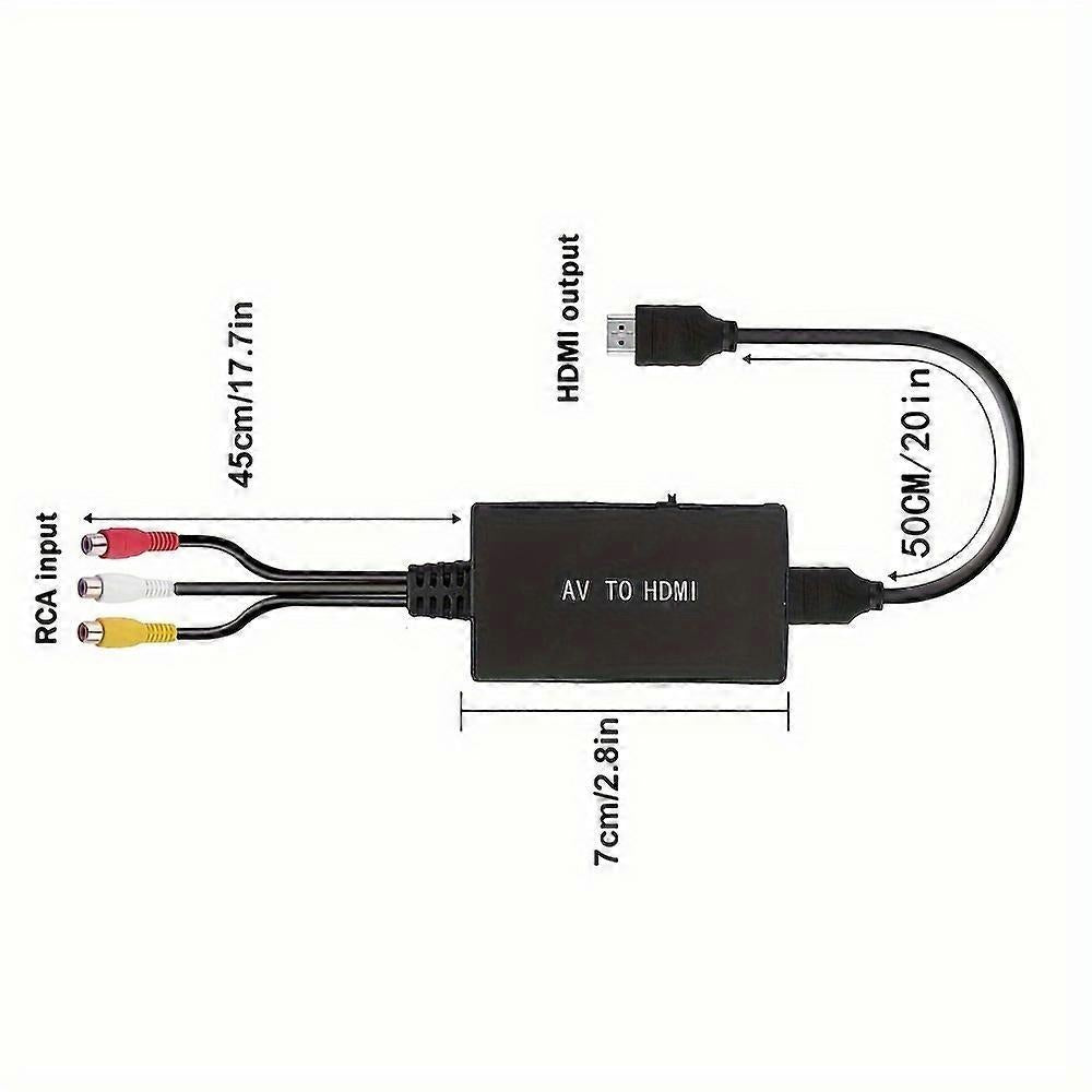 RCA to HDMI Converter 1080P TV PC Gaming | HomeAndLiving