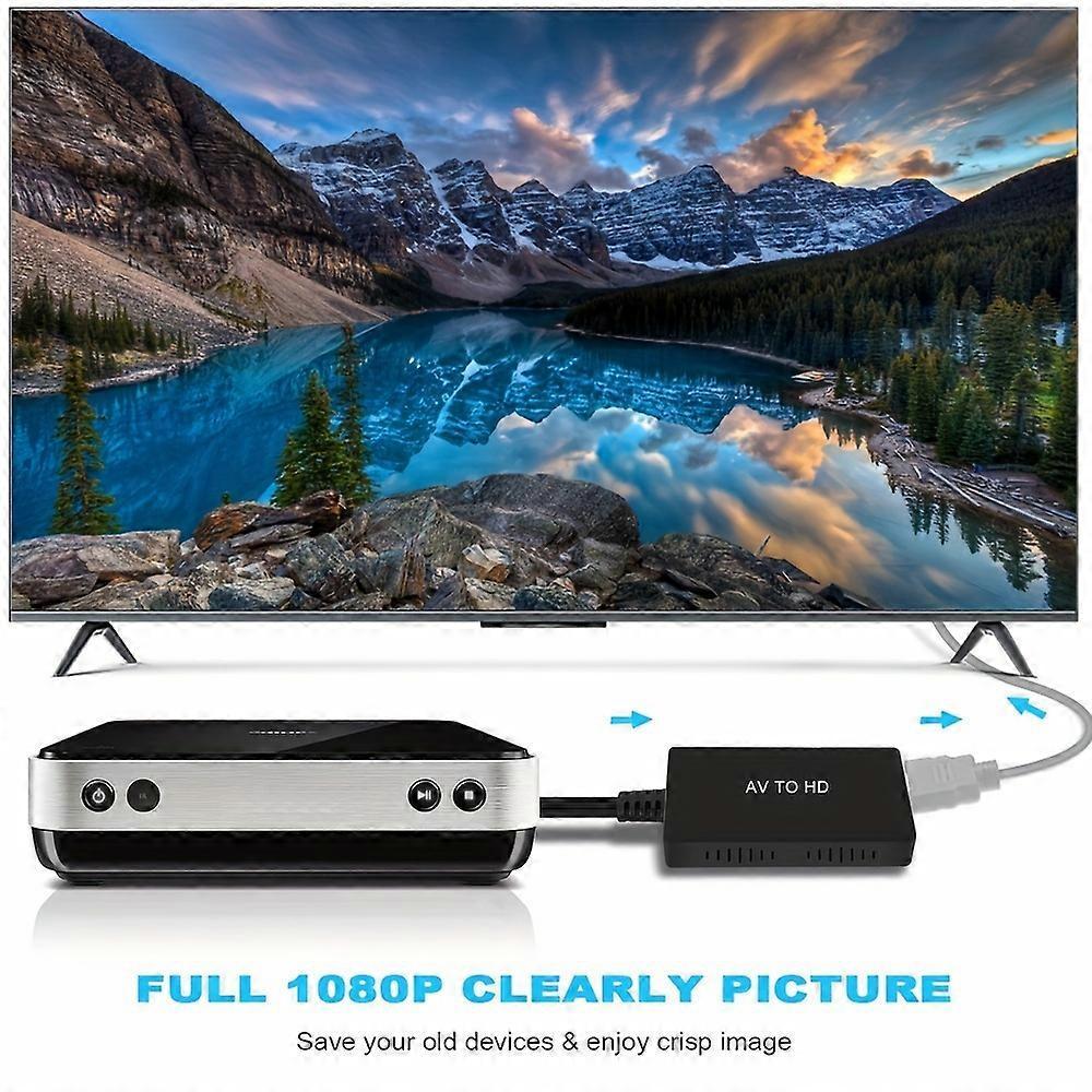 RCA to HDMI Converter 1080P TV PC Gaming | HomeAndLiving