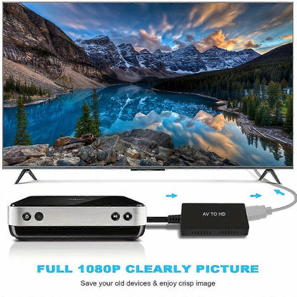 RCA to HDMI Converter 1080P TV PC Gaming | HomeAndLiving