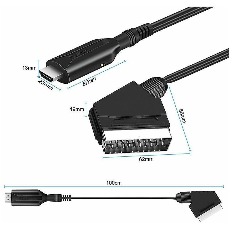 SCART to HDMI Converter 1080p Plug Play | HomeAndLiving
