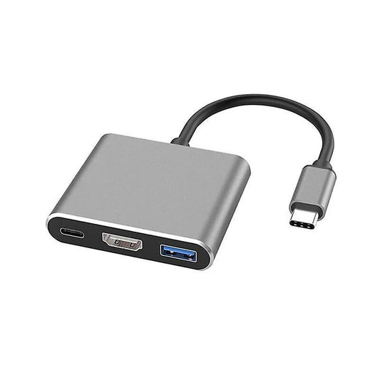 USB-C 3-in-1 Hub HDMI USB 3.0 PD Adapter | HomeAndLiving