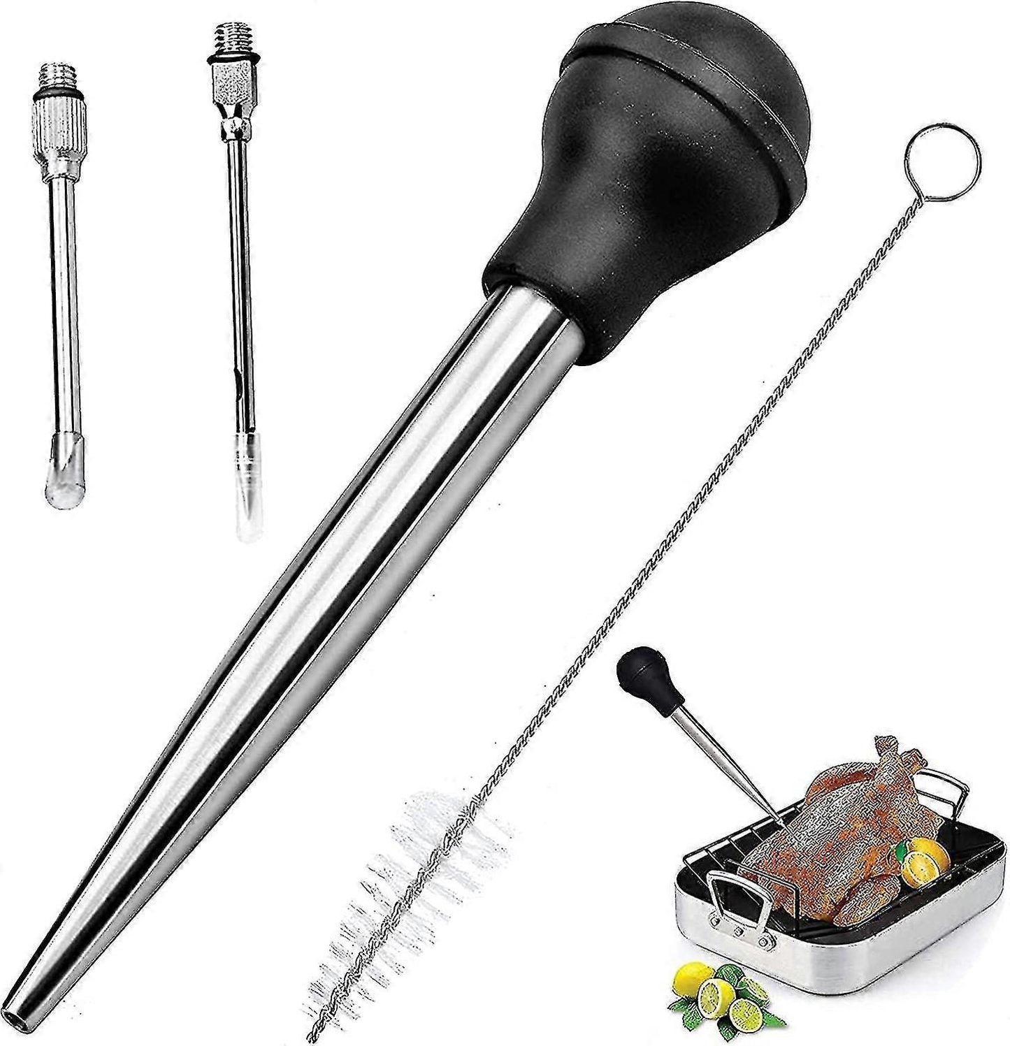 Meat Injector Turkey Baster Syringe 4pc Set | HomeAndLiving