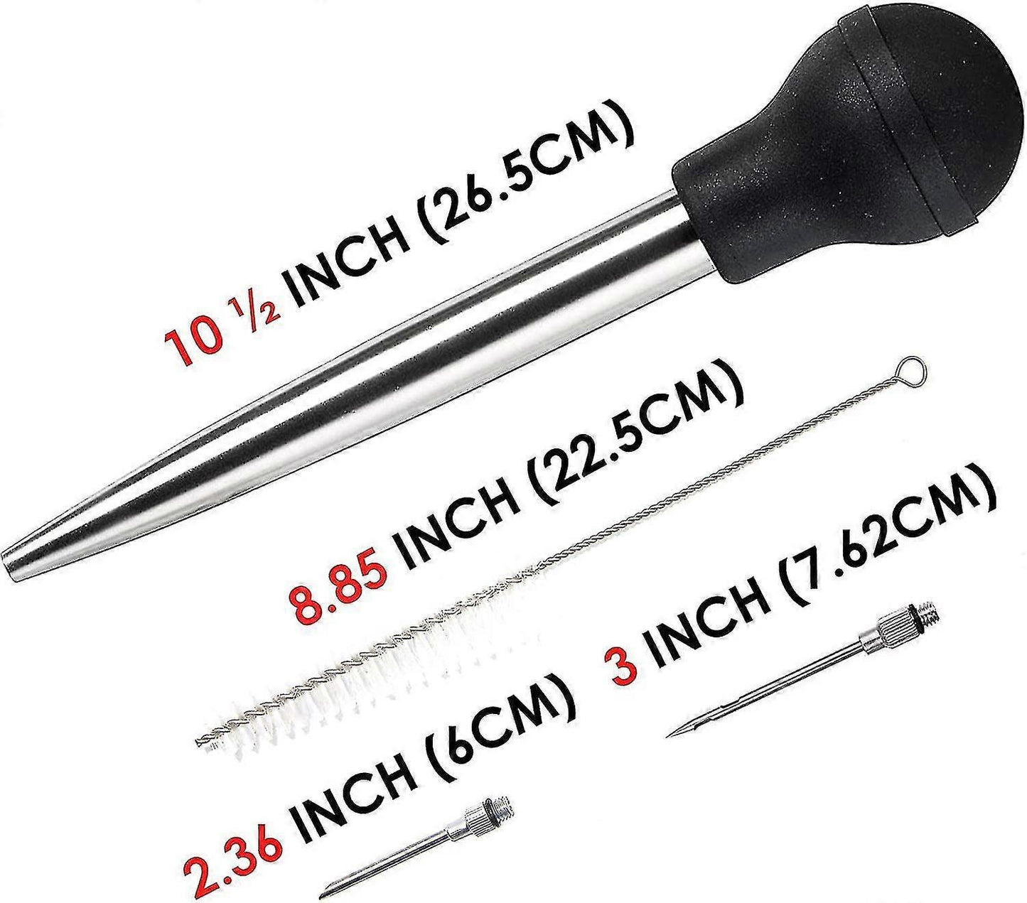 Meat Injector Turkey Baster Syringe 4pc Set | HomeAndLiving