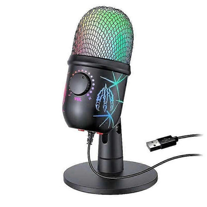 USB Condenser Microphone RGB Gaming Recording | HomeAndLiving