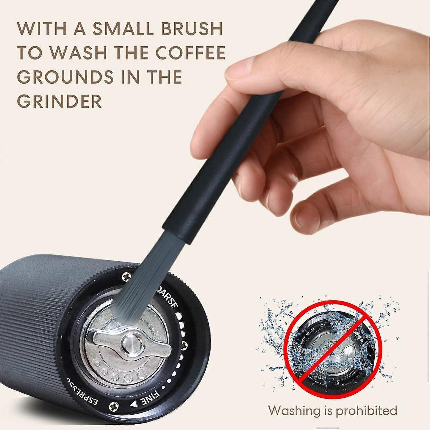 Manual Coffee Grinder Adjustable Stainless Steel | Home & Living