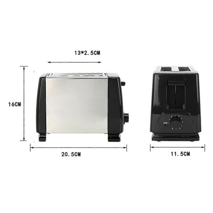 2-Slice Wide Slot Stainless Steel Toaster | Home & Living - 2