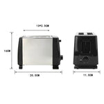 2-Slice Wide Slot Stainless Steel Toaster | Home & Living