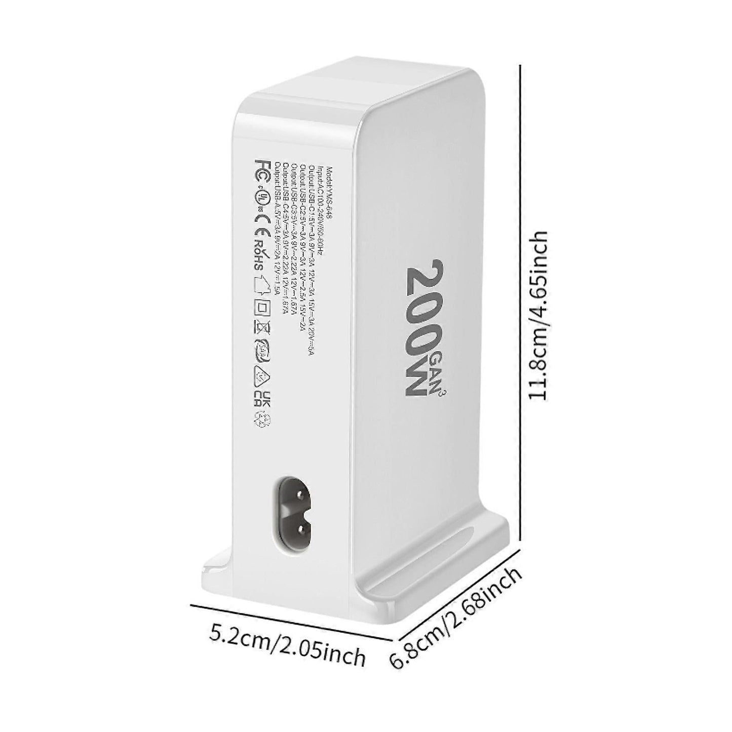 200W USB-C Desktop Charging Station 6 Port | Home & Living