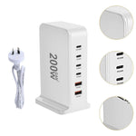 200W USB-C Desktop Charging Station 6 Port | Home & Living