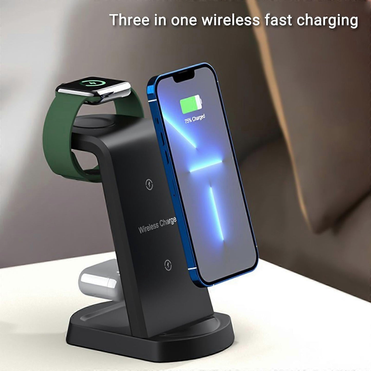 3-in-1 Wireless Charging Station 15W iOS Android | Home & Living