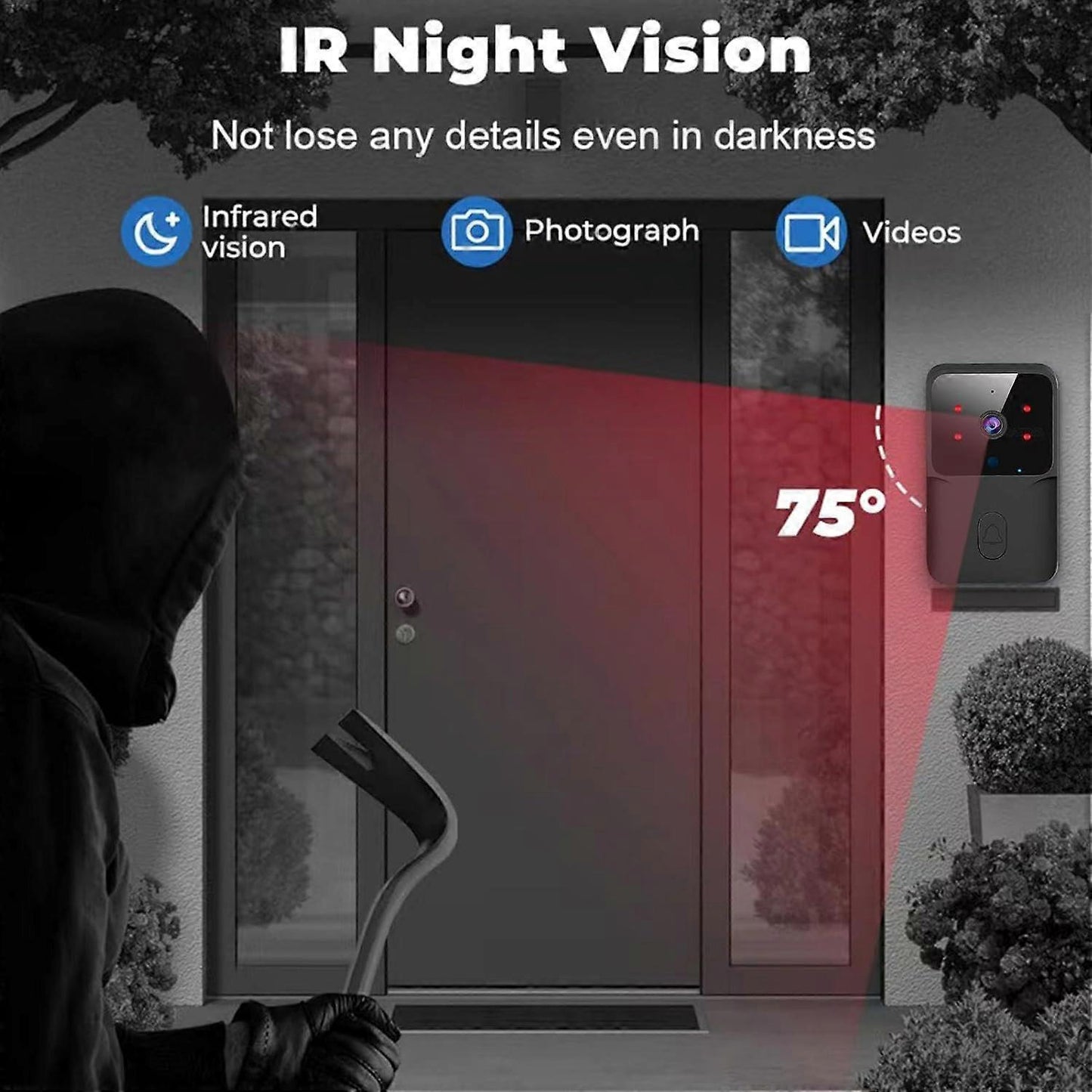 Video Doorbell Camera Battery Wireless | Home & Living