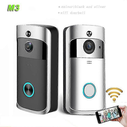 Wireless Video Doorbell Camera Wi-Fi Silver | Home & Living