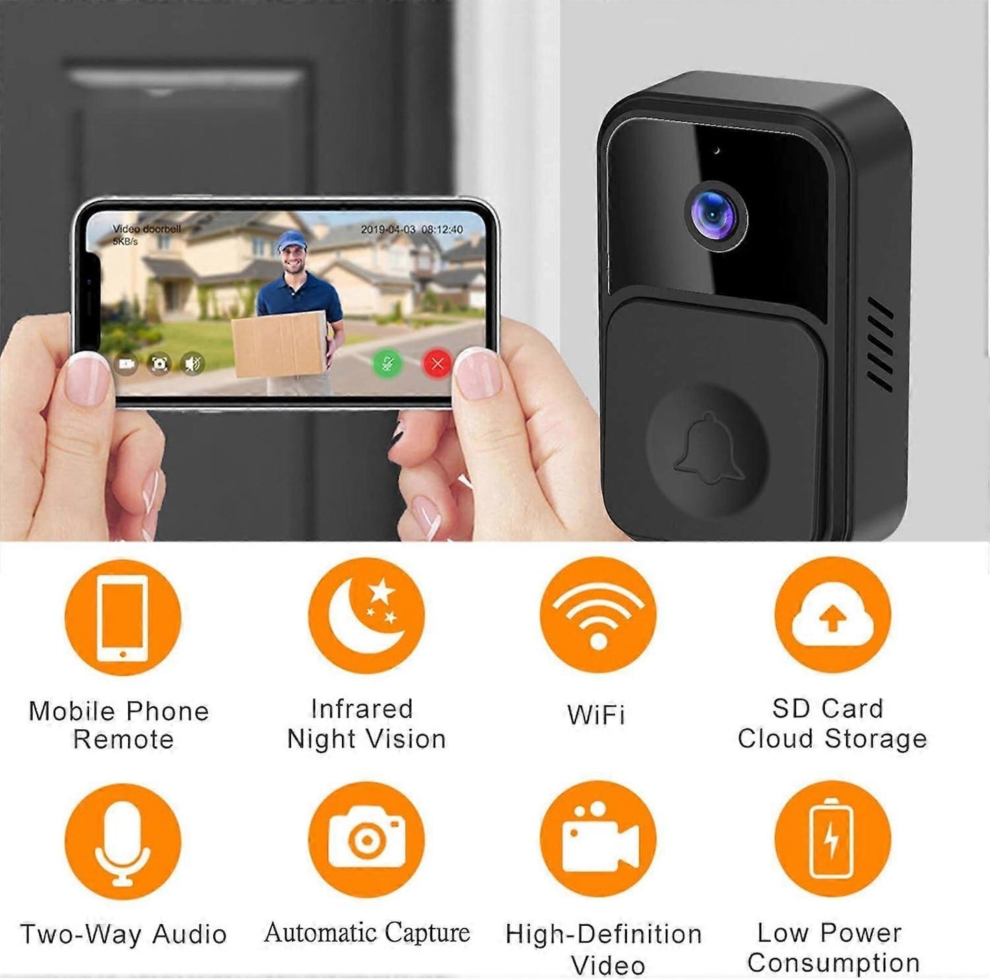 WiFi Video Doorbell Wireless Smart Camera | Home & Living