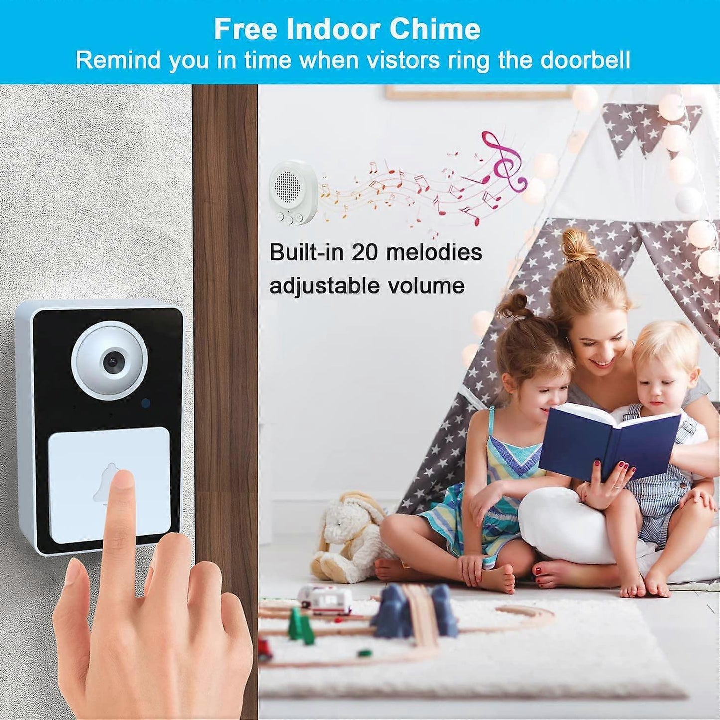 Wireless Video Doorbell Camera Rechargeable | Home & Living