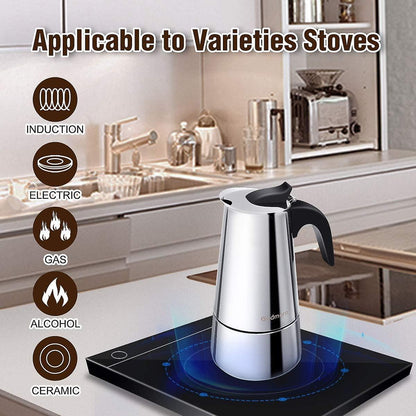 Moka Pot 300ml Espresso Maker Induction | Home & Living