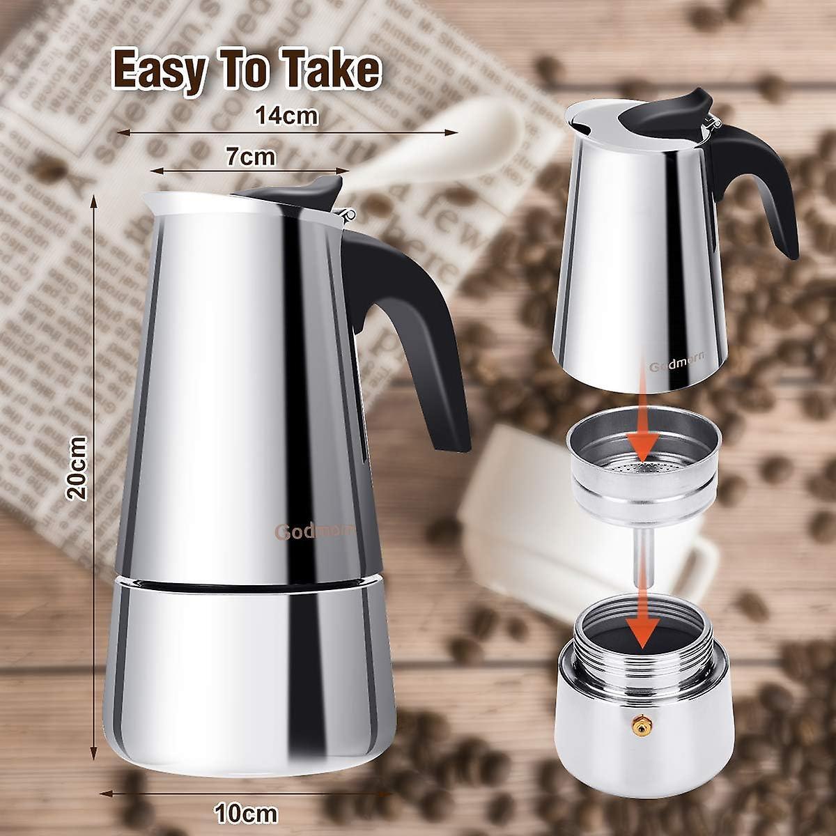 Moka Pot 300ml Espresso Maker Induction | Home & Living