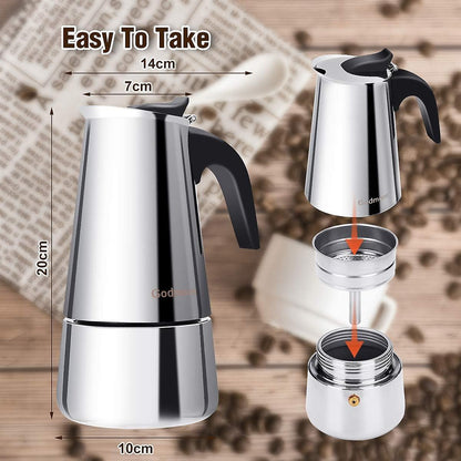 Moka Pot 300ml Espresso Maker Induction | Home & Living
