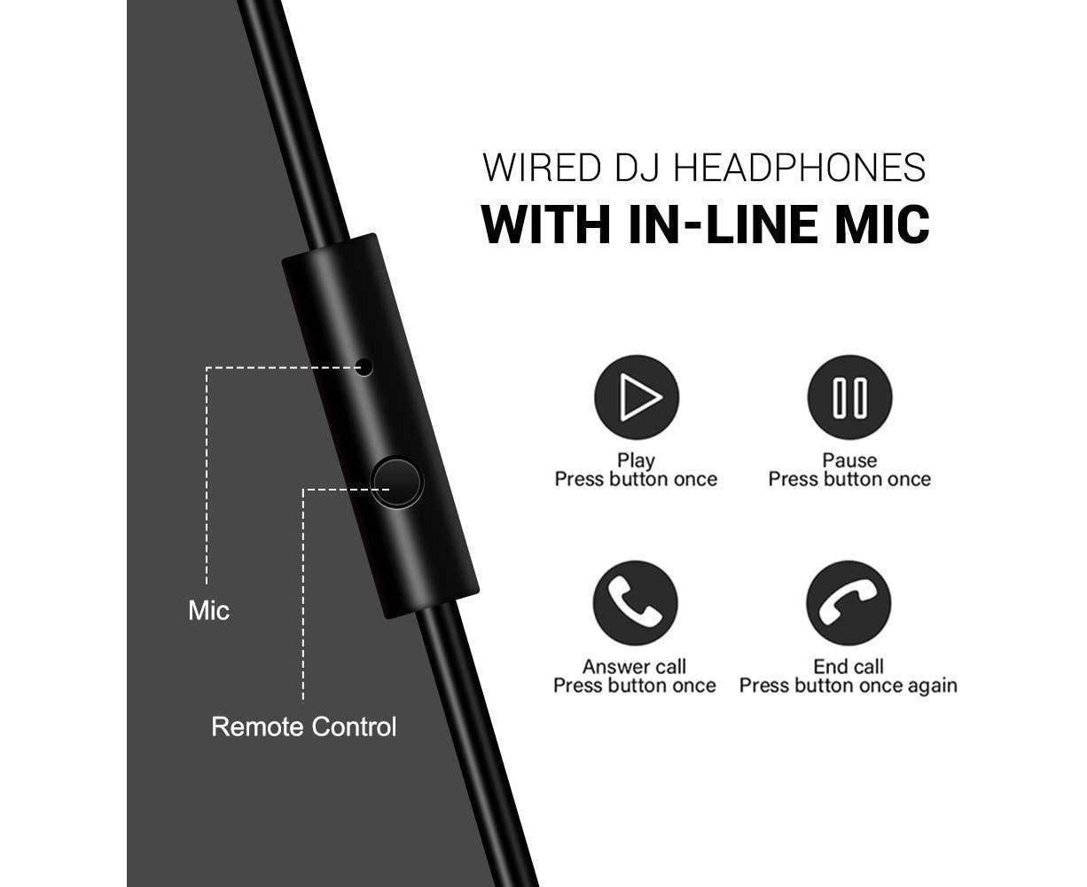 Studio Monitor DJ Over-Ear Headphones 50mm | Home & Living