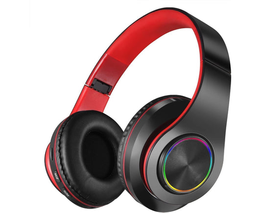 Bluetooth Over-Ear Headphones Stereo Bass Built-in Mic | Home & Living