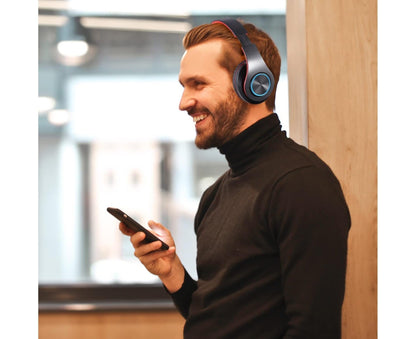 Bluetooth Over-Ear Headphones Stereo Bass Built-in Mic | Home & Living