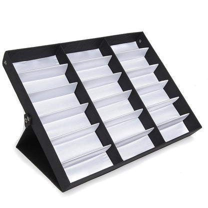 Sunglasses Storage Box PU Leather 47x37x6cm