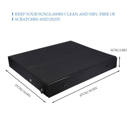 Sunglasses Storage Box PU Leather 47x37x6cm