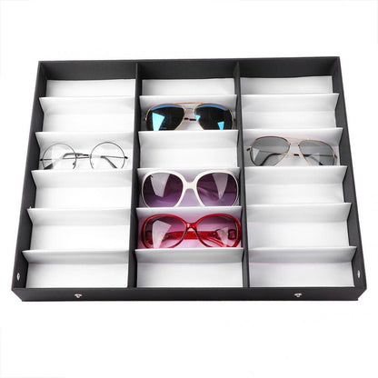 Sunglasses Storage Box PU Leather 47x37x6cm