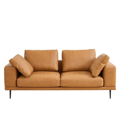 Deep Seated Brown Sofa