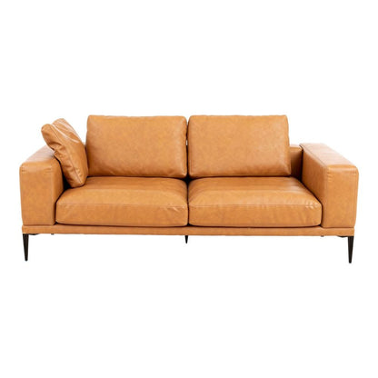 Deep Seated Brown Sofa