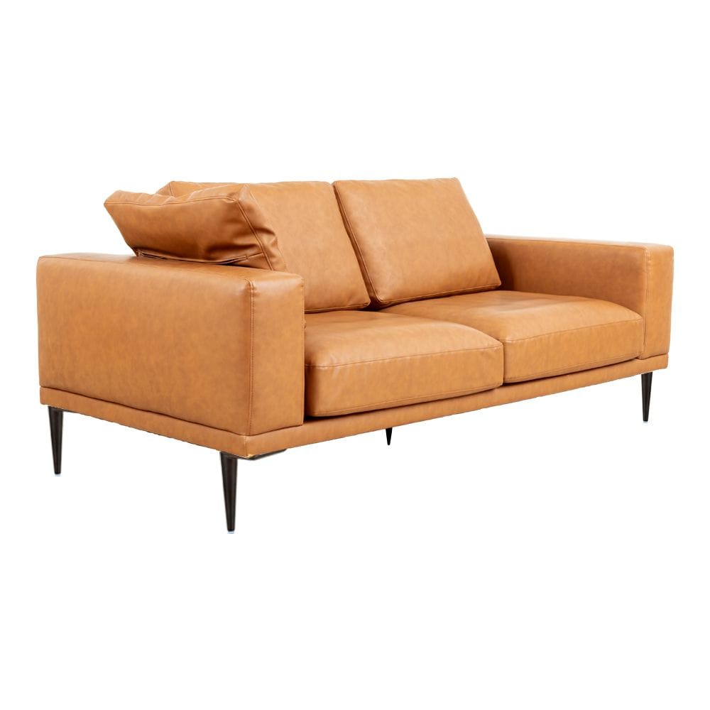 Deep Seated Brown Sofa