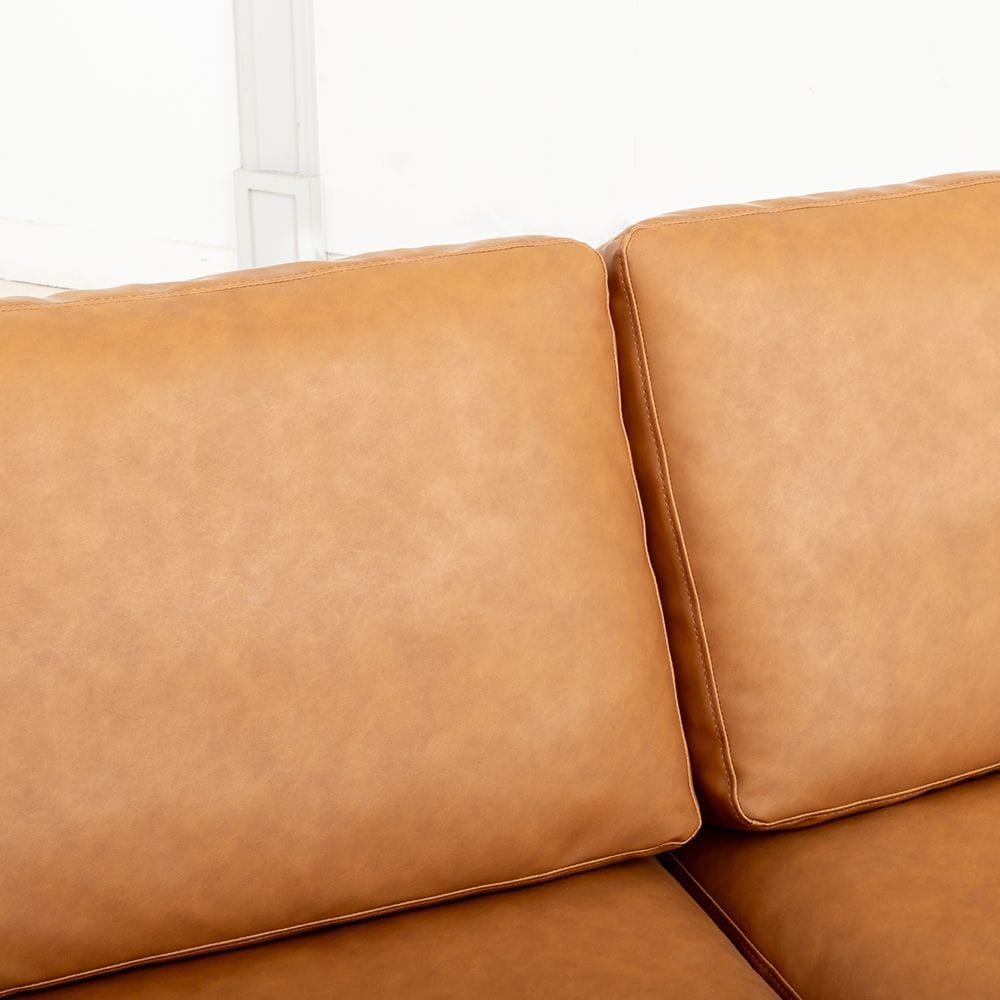 Deep Seated Brown Sofa