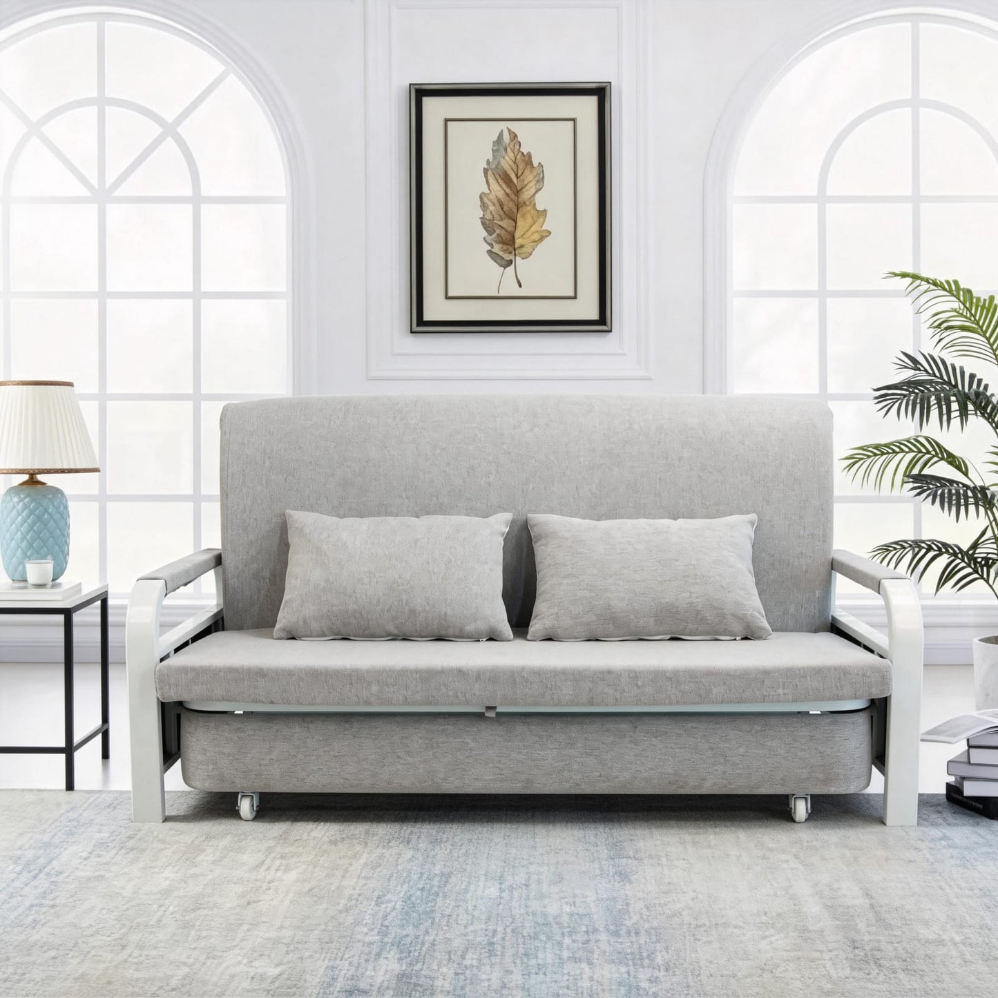 2 In 1 sofa bed, in room setting
