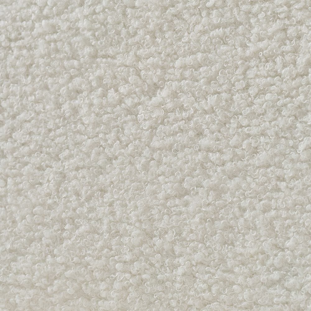 Corner Sofa Teddy Fabric Black
