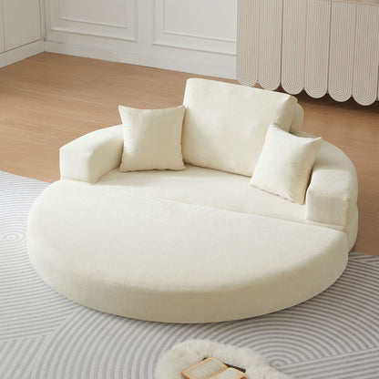 Velvet Sofa Bed Orange