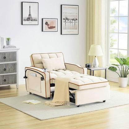 Sofa Bed Grey Velvet single